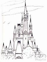 Castle Disney Coloring Pages sketch template