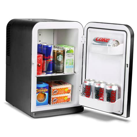 litre mini fridge cooler  warmer black buy   kuwait appliances products