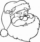 Santa Face Drawing Draw Drawings Christmas Paintingvalley Easy sketch template