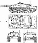 Mbt Blueprint Blueprints Armor Leclerc Armored Amx Armorama Centurion sketch template