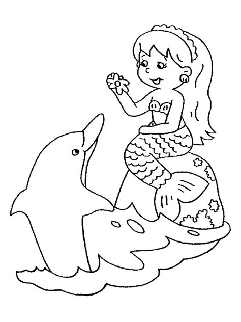 printable mermaid coloring pages  kids