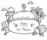 Eid Adha sketch template