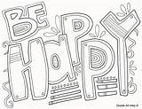 Coloring Pages Happiness Happy sketch template