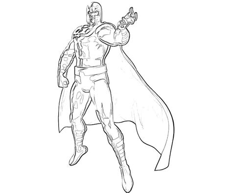 magneto supervillains  printable coloring pages
