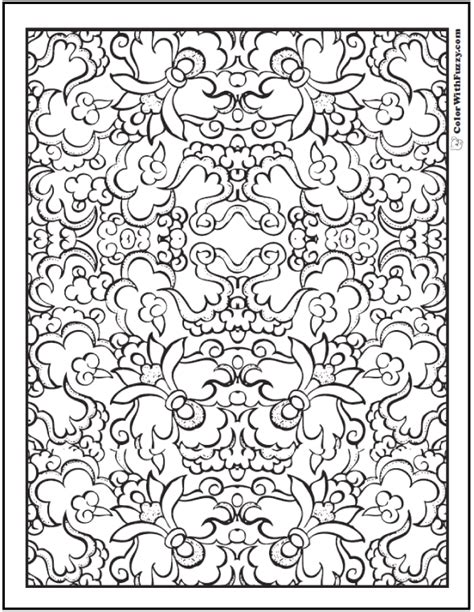 pattern coloring pages digital coloring pages  kids  adults super