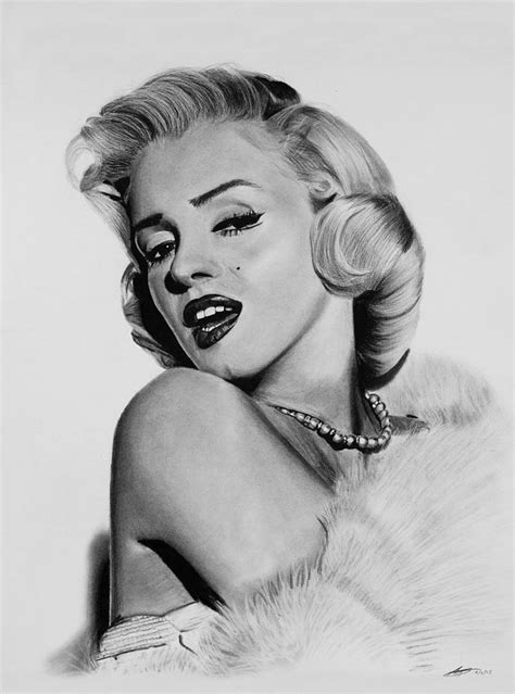 Marilyn Monroe Drawing By Robert Bateman Fine Art America