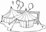 Tent Balloons sketch template