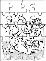 Jigsaw Coloring Printable Puzzle Pages Puzzles Winnie Pooh Cut Kids Getdrawings Getcolorings Coloriage sketch template