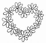 Daisy Drawing Line Flower Outline Clipart Flowers Heart Small Chain Clip Daisies Border Tattoo Tattoos Drawings Coloring Cute Wallpapers Clipartbest sketch template