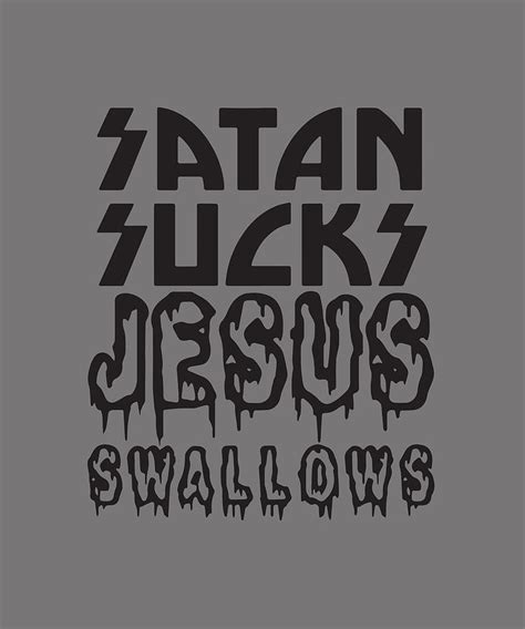 satan sucks jesus swallows 666 devil joke atheist digital art by duong