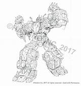 Transformers Volcanicus Combiner Power Primes Matere Marcelo Coloring Drawings Pages Drawing Tfw2005 Dinobot Sketches Toys sketch template