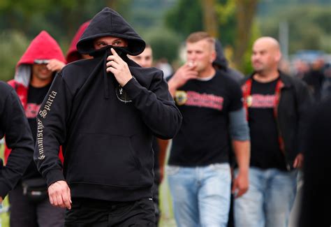 thousands of german neo nazis wearing i love hitler t shirts gather