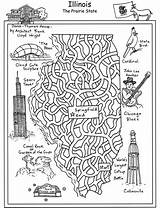 Maze Printable Dover Mazes States Coloring Pages Illinois Map United Publications Worksheet Welcome Choose Board sketch template