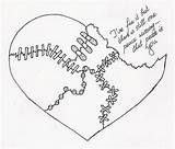 Broken Heartbroken Heart Coloring Drawing Deviantart Hearts Pencil Pages Getdrawings Template sketch template