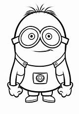 Coloring Minion Pages Printable Kids sketch template