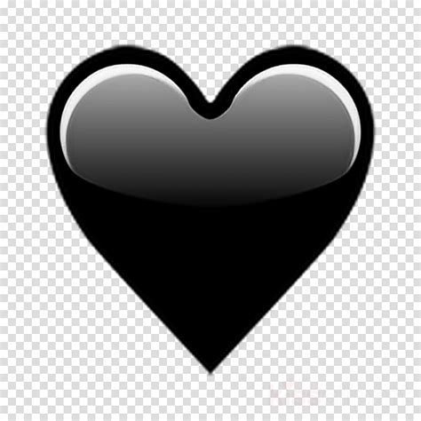 black heart emoji clipart   cliparts  images