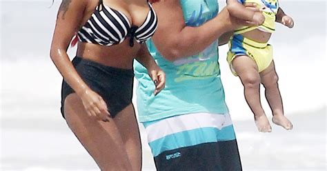 snooki bikini body picture jersey shore star wears high waisted suit