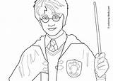 Potter Harry Coloring Pages Outline Hogwarts Ron Clipart Kids Printable Weasley Draco Malfoy Crest Draw Color Print Sheets Drawings Book sketch template