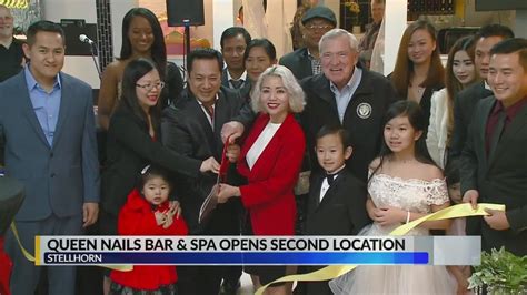 queen nails bar spa opens  location youtube