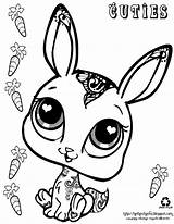 Pages Coloring Pet Shop Littlest Bunny Getcolorings Cuties sketch template