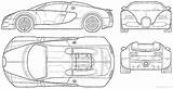 Bugatti Blueprint Veyron Bil Rodando Carros Lamborghini Voz Donnez Boceto Billedet Reserva sketch template