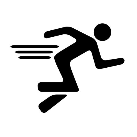man running icon clipart