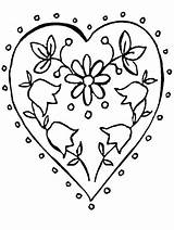 Coloring Pages Flowers Heart Flower Hearts Flower2 Book Colouring Shapes Cliparts Kids Bluebonnet Gif Clipart Fleurs Coeur Imprimer Clip Di sketch template