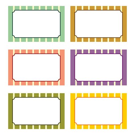 colored printable labels