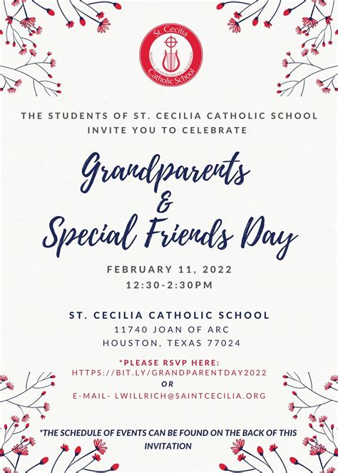 grandparents  special friends day  st cecilia catholic school