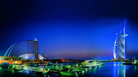 night  dubai city  night united arab emirates hd wallpaper