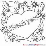 Thank Coloring Pages Heart Colouring Kids Printable Balloons Template Hero Color Getdrawings Getcolorings sketch template
