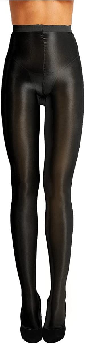 jeatha women s oil shiny stockings tights high waist sheer 70d