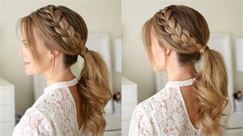 french braid ponytail hairstyles  weave recommend medium