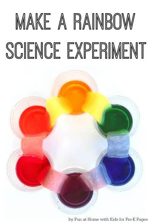 rainbow science experiment  preschoolers