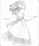 Merida Coloring Disney Book Pages Brave Color Printable Print Onlinecoloringpages sketch template