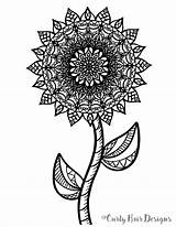Mandala Flower Coloring Pages Etsy Visit sketch template