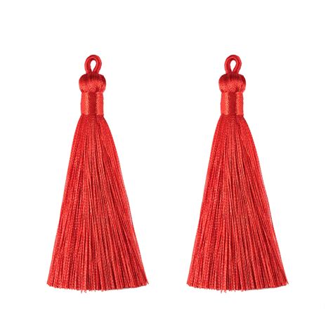 20pcs red tassels fashion silky elegant handmade tassels