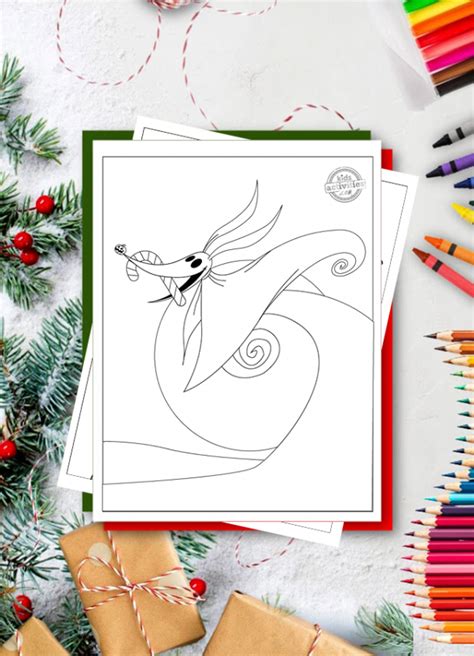 coolest  printable nightmare  christmas coloring pages kids