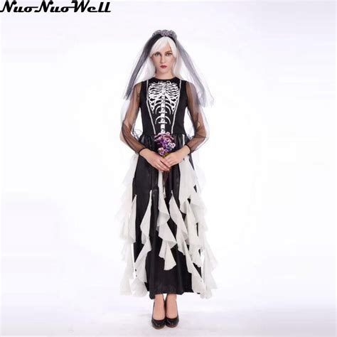 new adult halloween ghost bride role playing costume scary devil witch