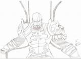Kratos God War Pages Coloring Trending Days Last sketch template