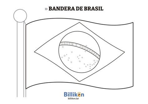 Bandera De Brasil Para Colorear E Imprimir Billiken