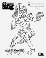 Coloring Pages Cody Commander Clone Trooper Wars Star Template sketch template
