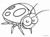 Bug Coloring Lady Pages Cool2bkids Printable Kids sketch template