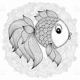 Mandala Fisch Fische Erwachsene Ausmalbilder Muster Pinnwand Auswählen sketch template