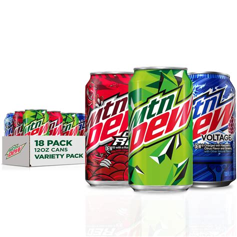 buy ain dew  flavor core variety pack dew code red voltage  fl