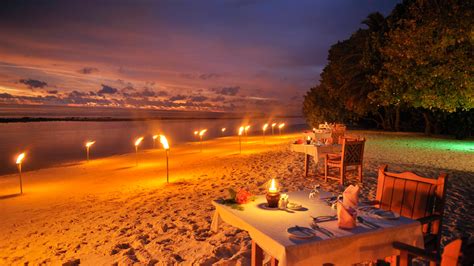 resolution dining   beach  night   maldives ocean p laptop full hd