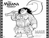 Moana Coloring Sheets Maui Printable Characters sketch template