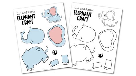printable elephant template