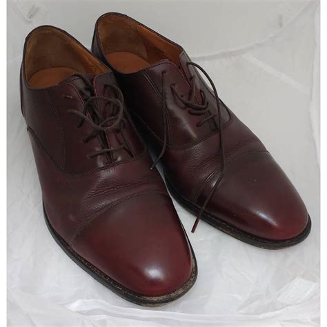 loake shomakers bibury  burgundy shoes size   loake shoemakers