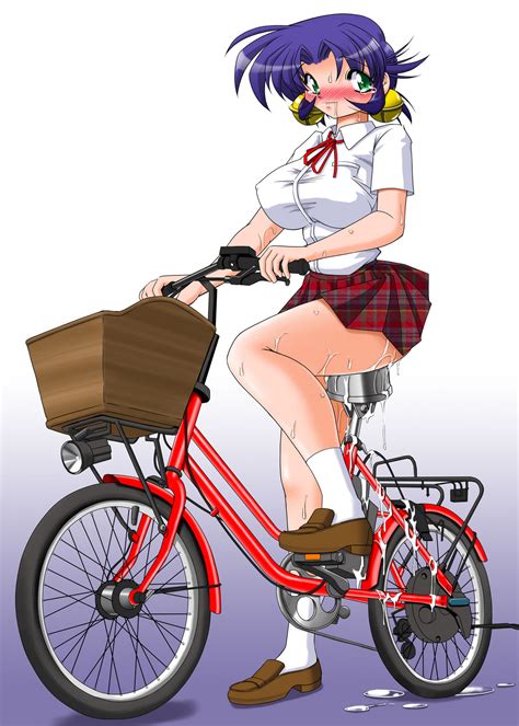 rule 34 anal ass bicycle bike bike dildo blush breasts clothing cum